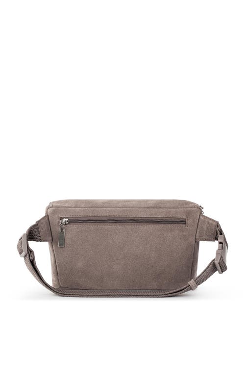 The Sak Caraway Large Belt Bag In Mushroom Suede