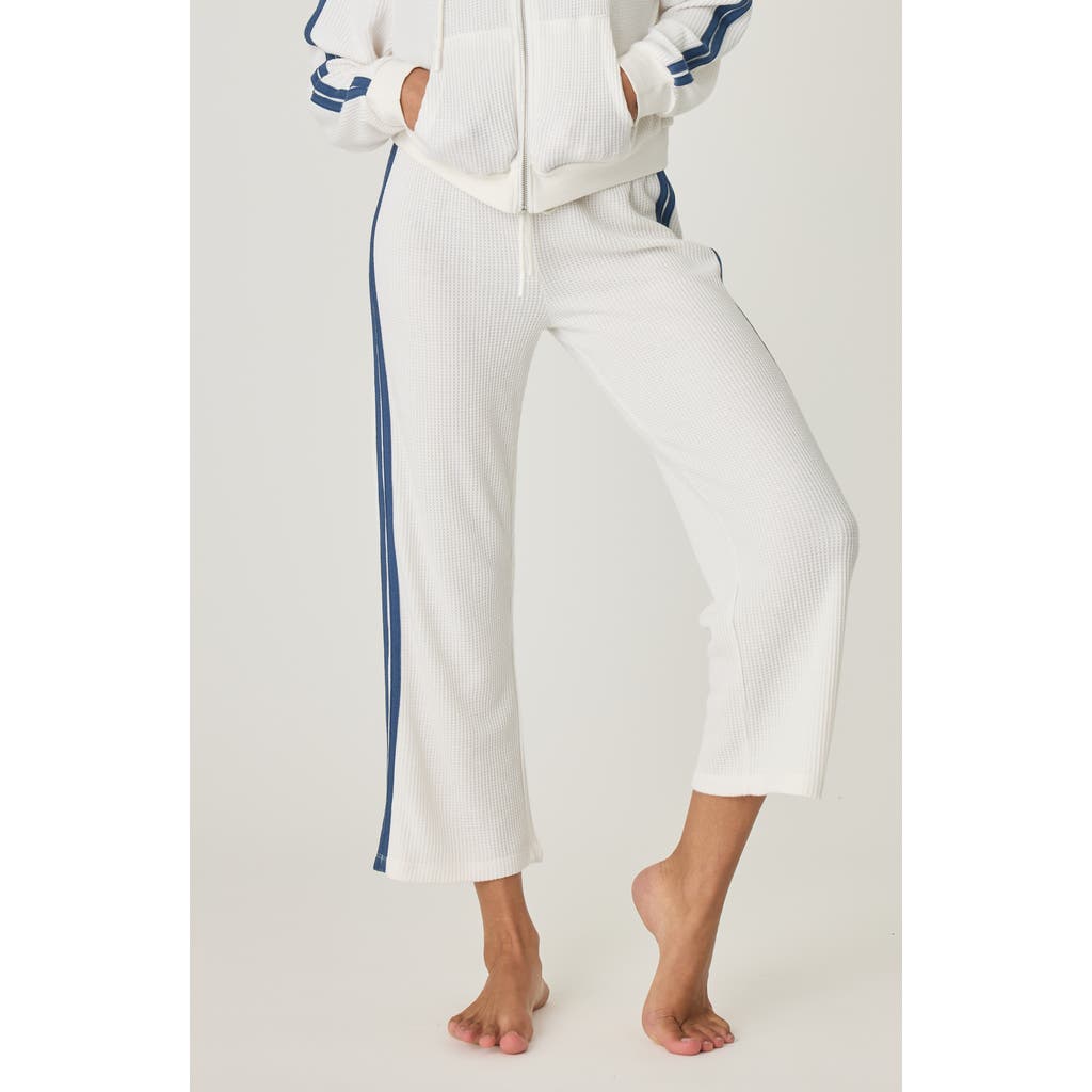 Shop Pj Salvage Waffle Knit Lounge Set In Ivory