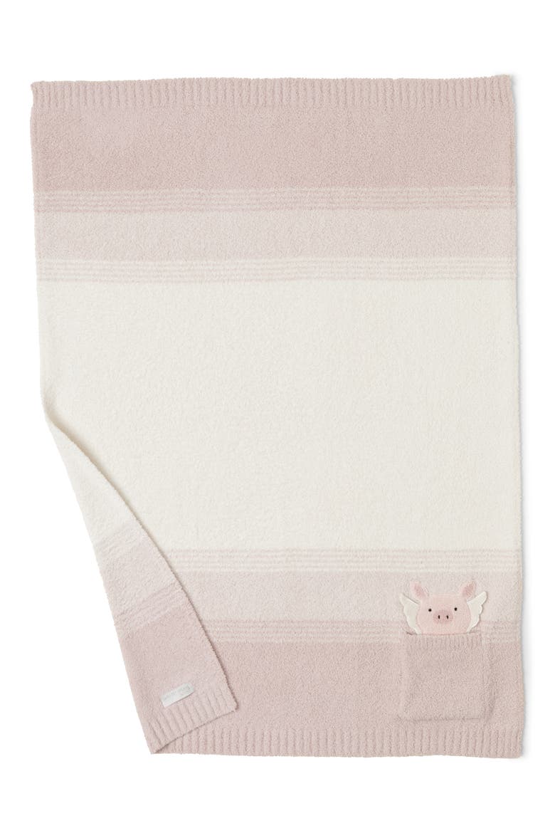 CozyChic® Flying Pig Stroller Blanket, Main, color, CREAM MULTI