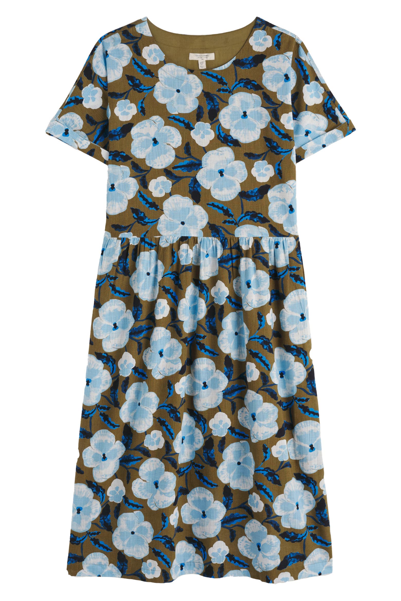 Shet Rouse Seasalt Cornwall Brouse Floral Print Organic Cotton Midi Dress (Women ...