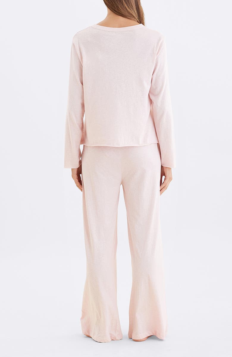 Papinelle Jada Organic Cotton Pajamas, Alternate, color, Pink