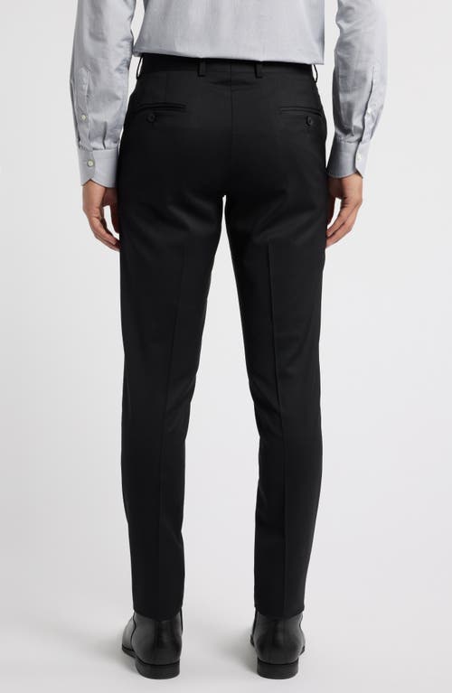 Allsaints Myk Cropped Trousers With Satin Detail In Black