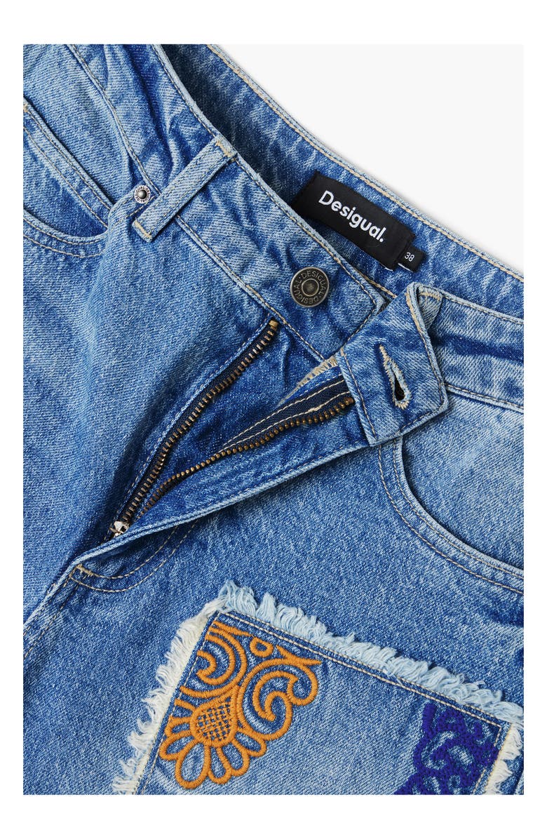 Desigual Mila Straight Leg Jeans, Alternate, color, Blue