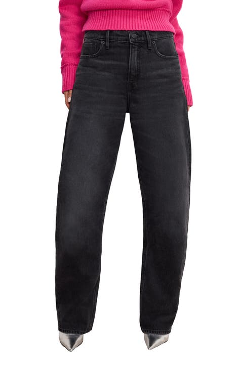 Good Standard Barrel Jeans (Black 354) (Regular & Plus)