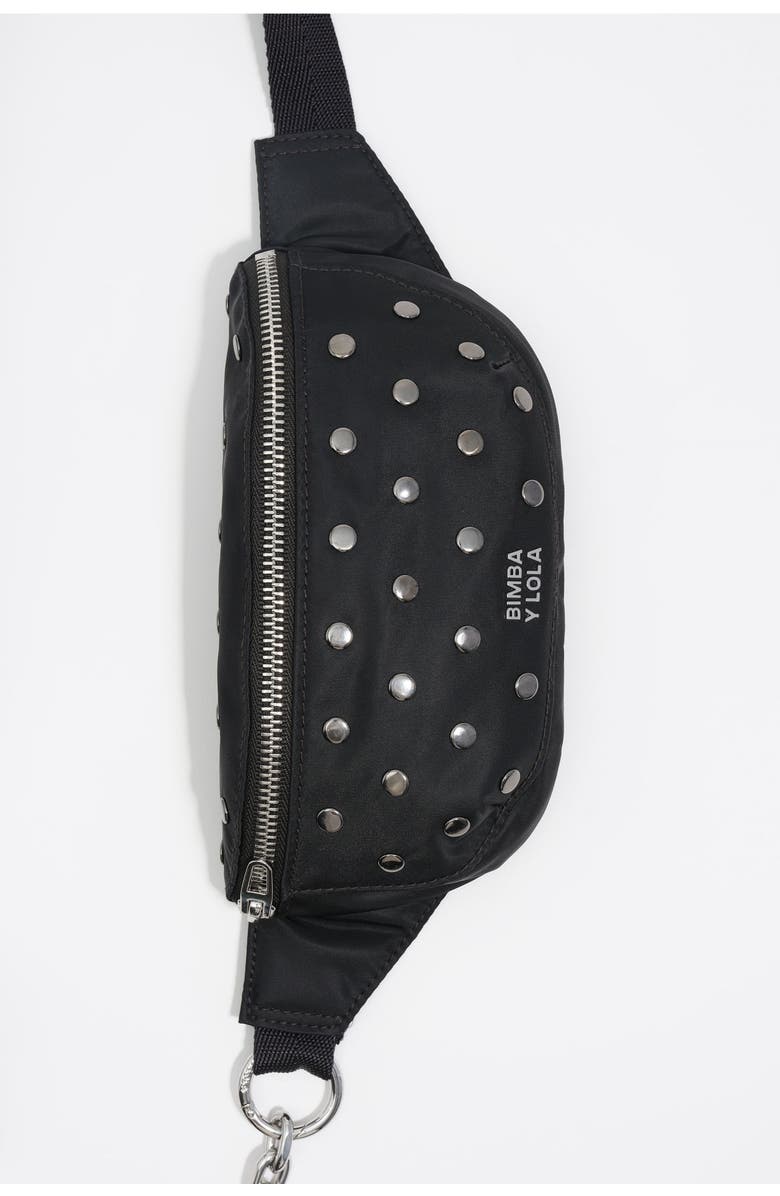 Bimba y Lola Nylon bumbag, Alternate, color, Black
