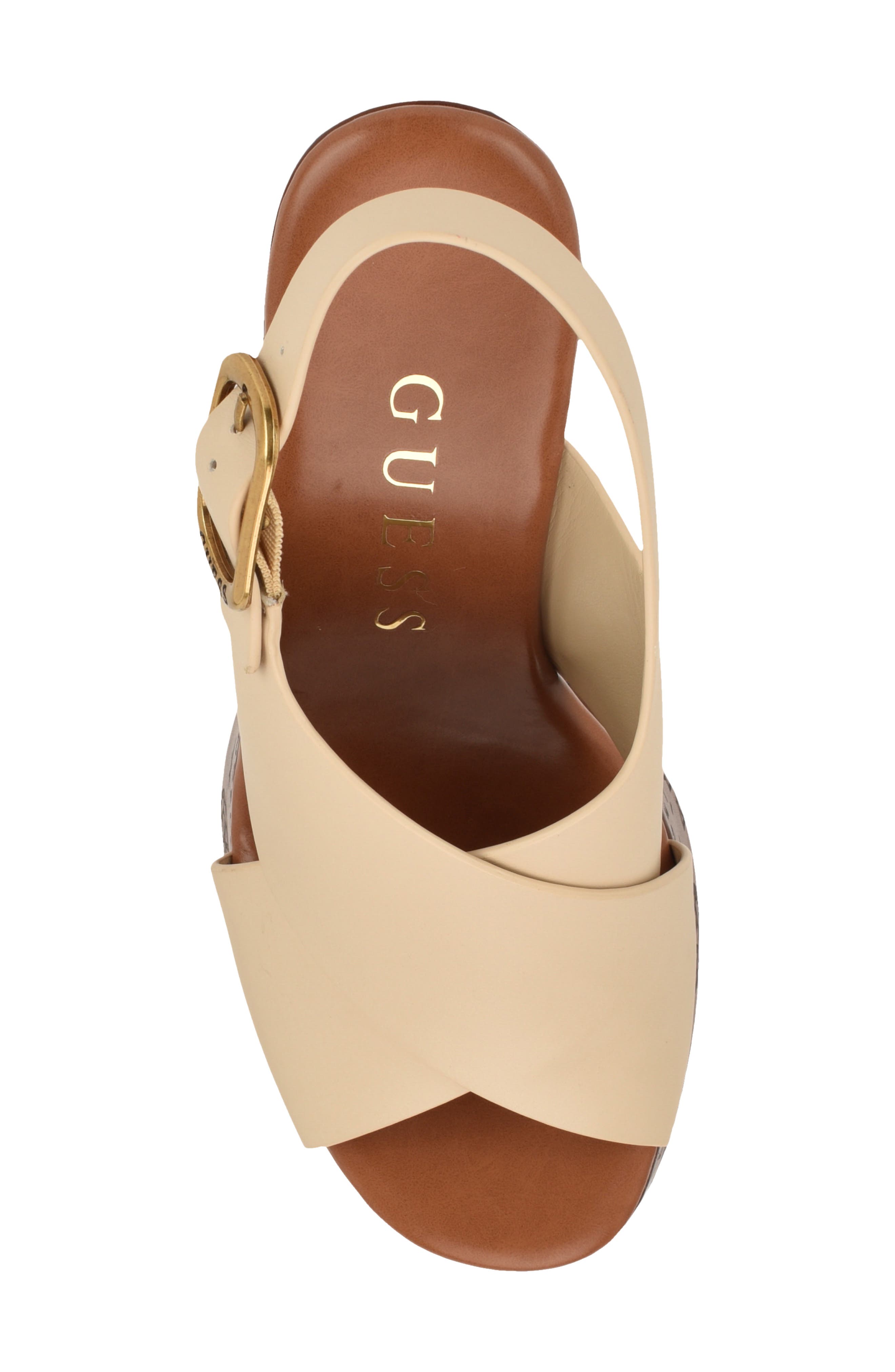 Yarisel Platform Wedge Sandal, Alternate, color, IVORY