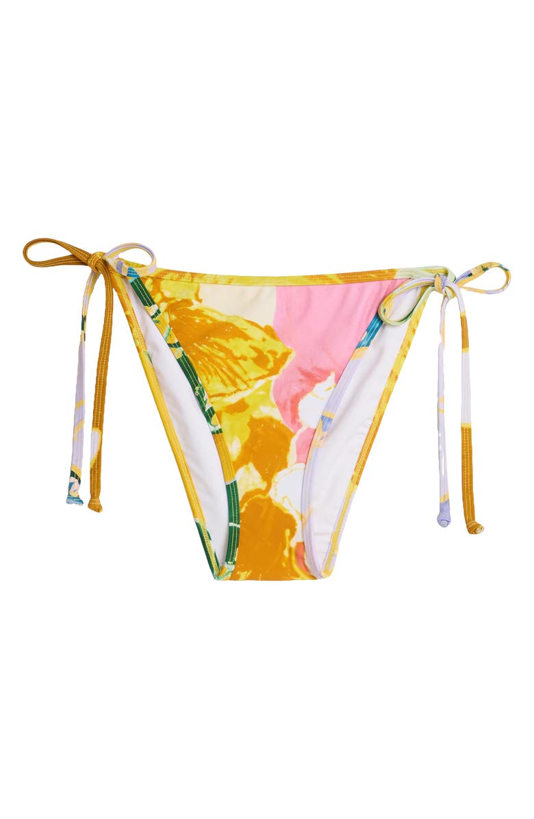 Desigual Side Tie Bikini Bottoms, Alternate, color, Multi