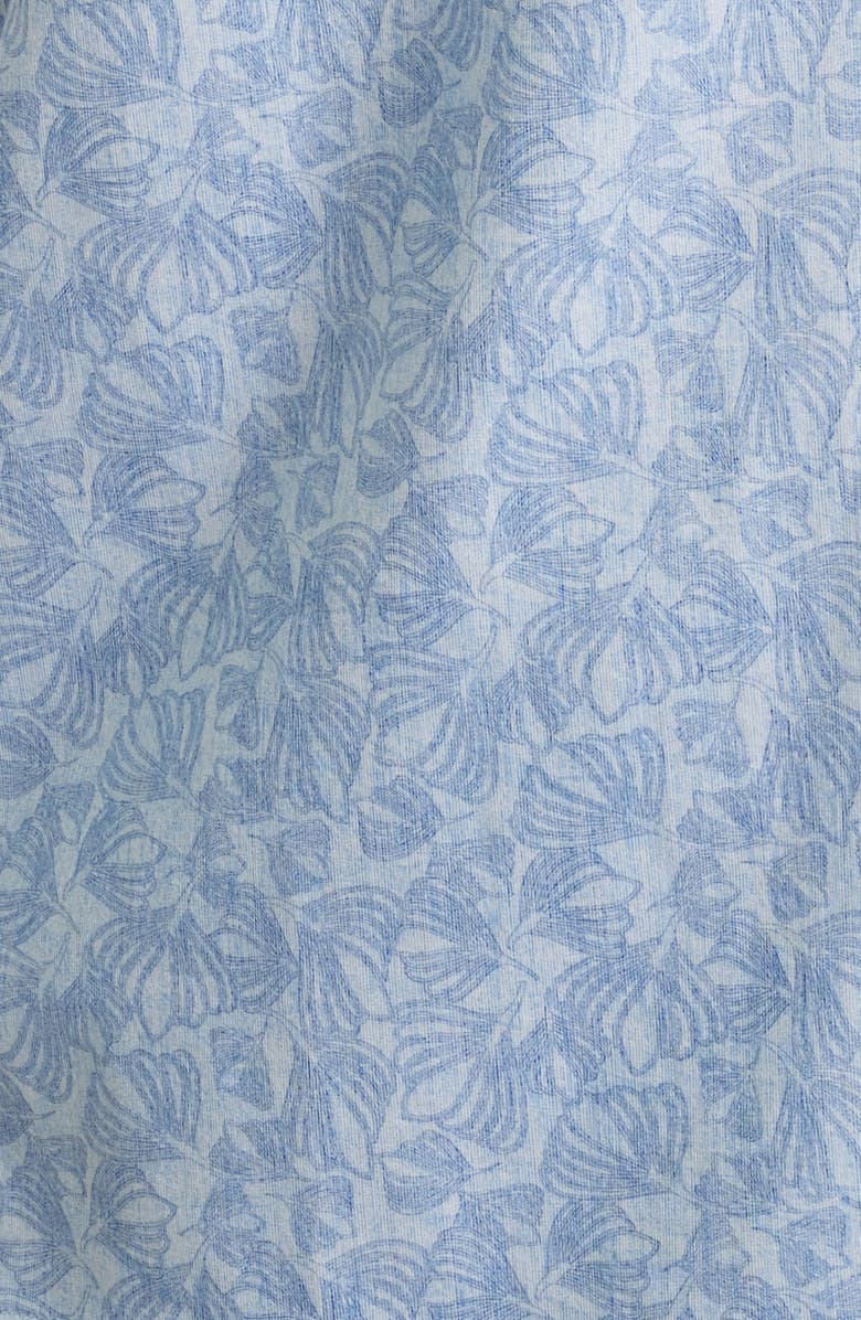 Bugatchi Cole OoohCotton<sup>®</sup> Floral Camp Shirt, Alternate, color, Air Blue