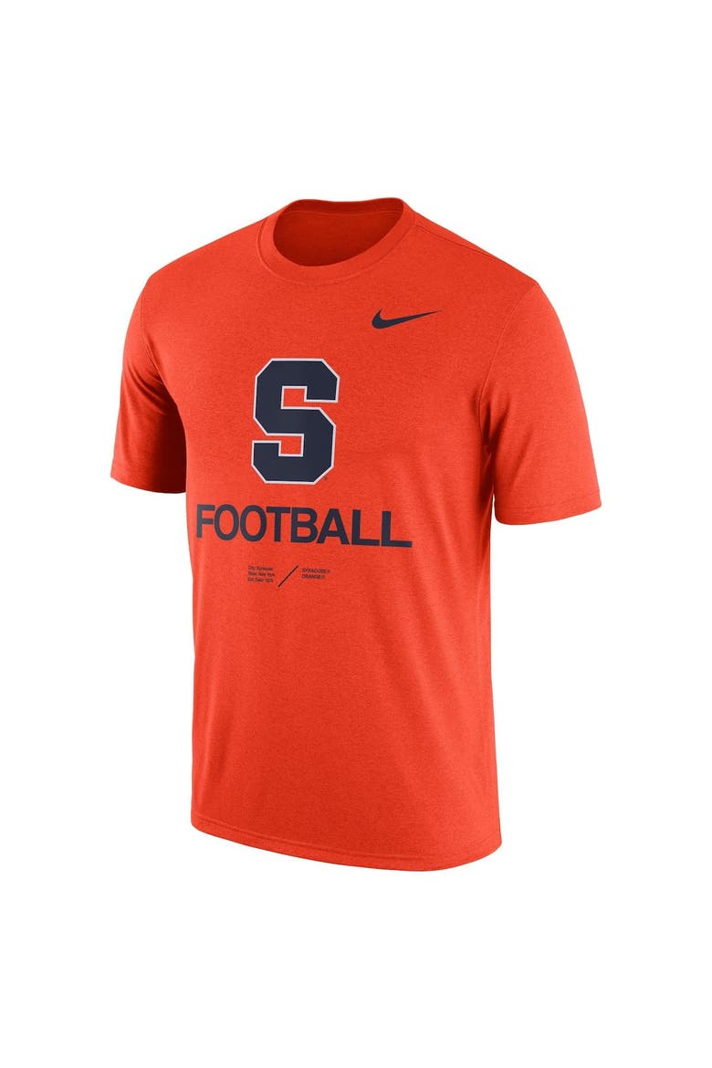 Men's Nike Heathered Orange Syracuse Orange Team Football Legend T-Shirt, Alternate, color, Heather Orange