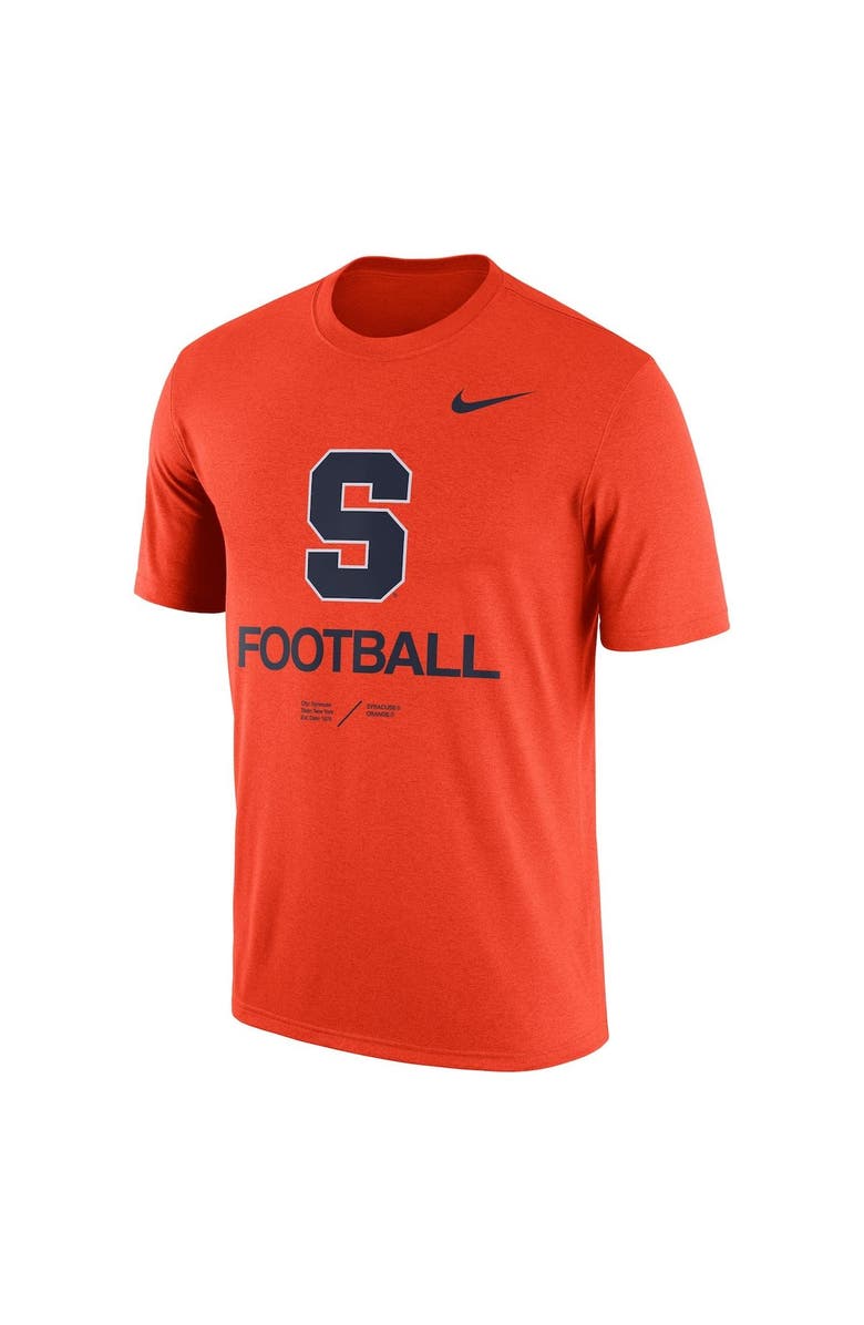 Nike Men's Nike Heathered Orange Syracuse Orange Team Football Legend T-Shirt, Alternate, color, 