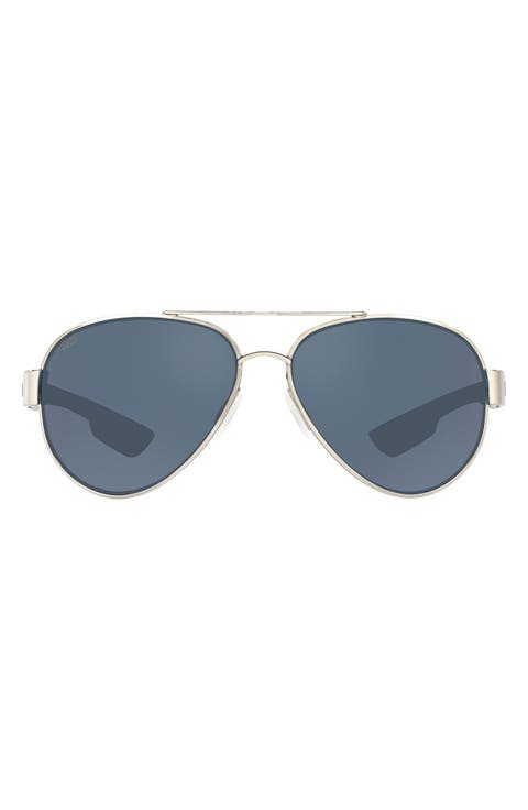 59mm Polarized Pilot Sunglasses