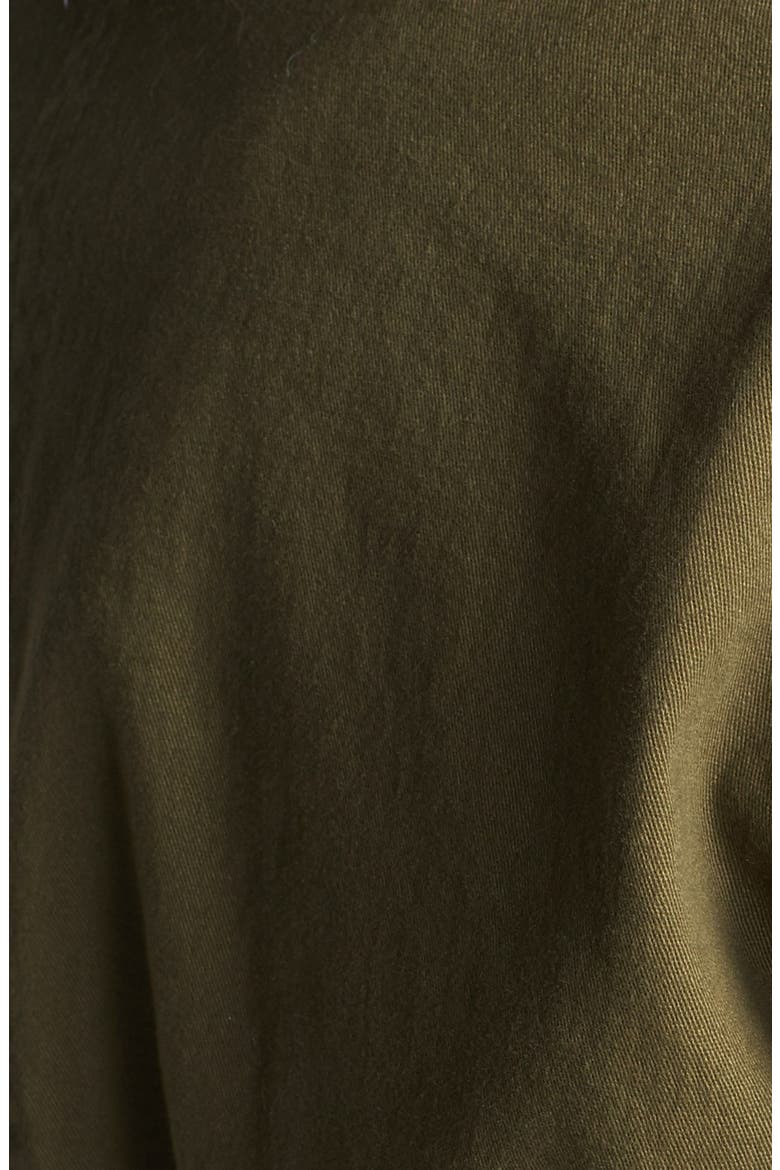 Faux Leather Sleeve Jacket, Alternate, color, OLIVE