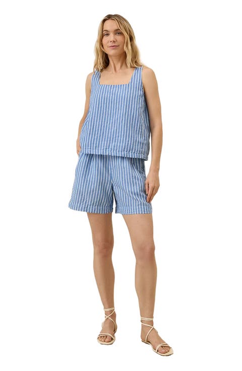 Canopy Linen High-Waisted Short Made with Organic Cotton