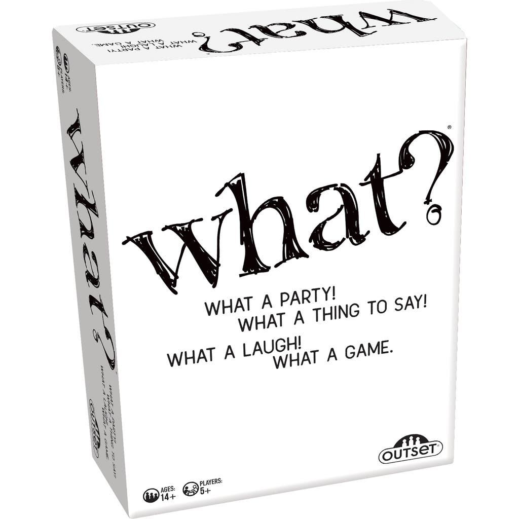 Outset Media What? Party Game, Answer Silly Questions & Guess Who Said What, 14+ in Multicolored