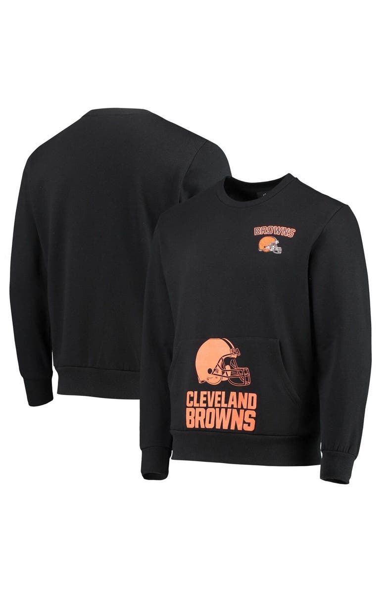 FOCO Men's FOCO Black Cleveland Browns Pocket Pullover Sweater, Alternate, color,