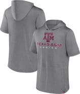 FANATICS Men's Fanatics Branded Heather Gray Texas A&M Aggies Modern Stack Hoodie T-Shirt