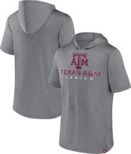 FANATICS Men's Fanatics Branded Heather Gray Texas A&M Aggies Modern Stack Hoodie T-Shirt
