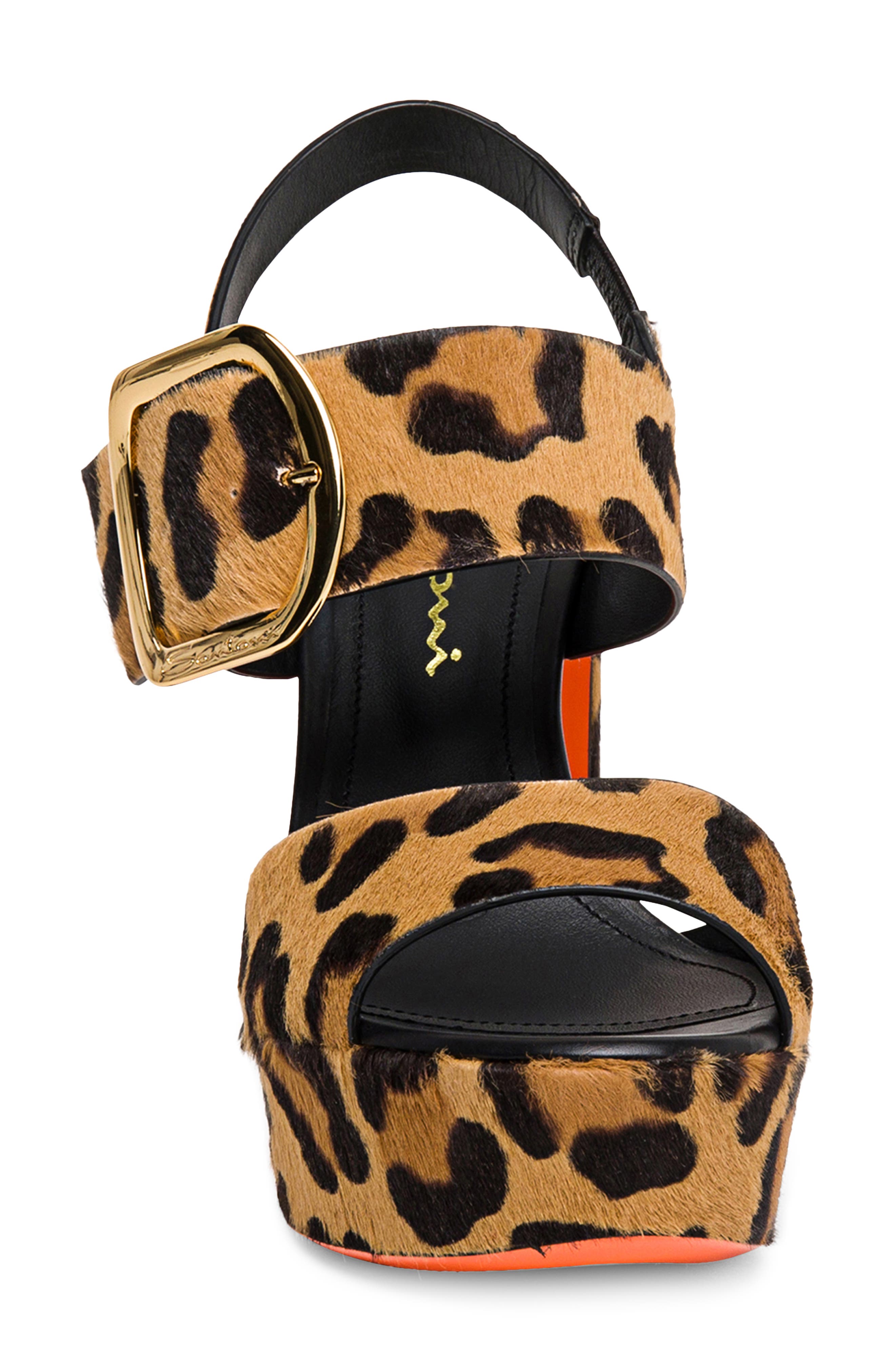 Santoni Bruxel Slingback Platform Sandal, Alternate, color, 