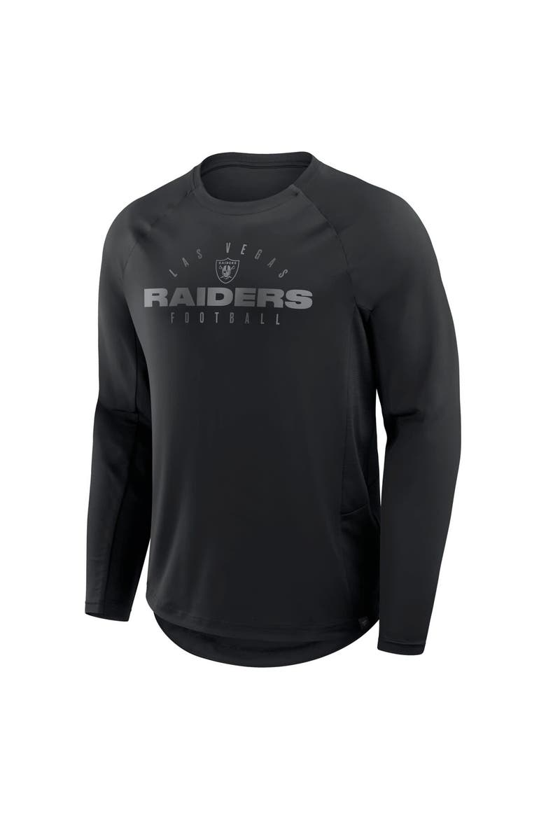 Men's Fanatics Black Las Vegas Raiders Coverage Scheme Long Sleeve T-Shirt, Alternate, color, Black