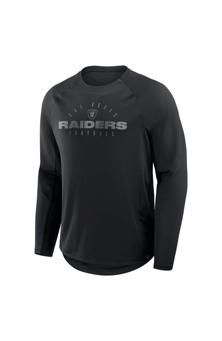 FANATICS Men's Fanatics Black Las Vegas Raiders Coverage Scheme Long Sleeve T-Shirt, Alternate, color, Black