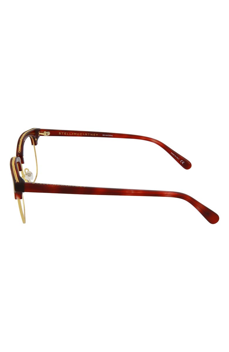 Stella McCartney 50mm Square Optical Frames, Alternate, color,