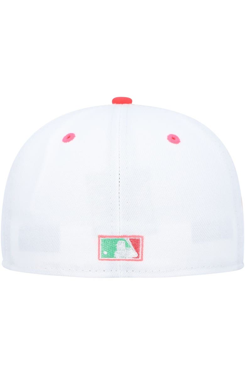 New Era Men's New Era White/Green Chicago Cubs  Watermelon Lolli 59FIFTY Fitted Hat, Alternate, color, 