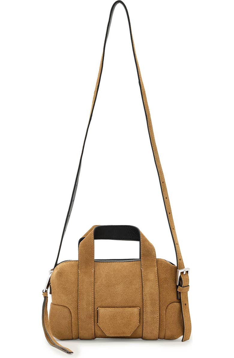 AllSaints Ares S Compact Crossbody Bag, Main, color, Biscuit Brown