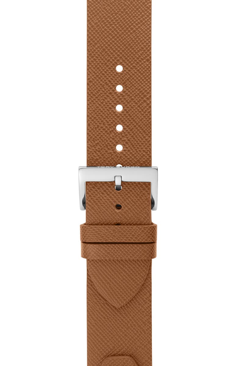 Tory Burch The Studs Leather 20mm Apple Watch<sup>®</sup> Watchband, Alternate, color, 