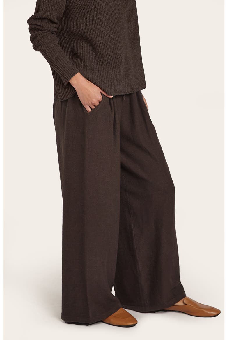 Mizu Wide Leg Pants, Alternate, color, Espresso