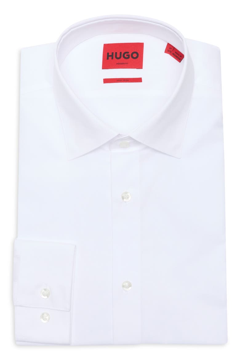 Valerio Modern Fit Cotton Dress Shirt, Alternate, color, OPEN WHITE