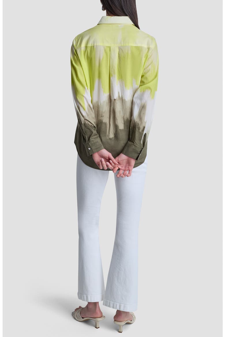 Ombré Cotton Voile Button-Up Shirt, Alternate, color, DAYBREAK HAZE