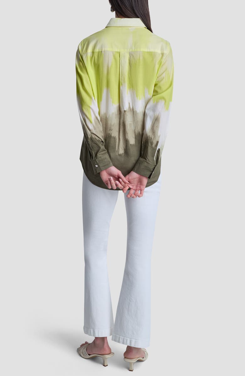 DKNY Ombré Cotton Voile Button-Up Shirt, Alternate, color, Daybreak Haze
