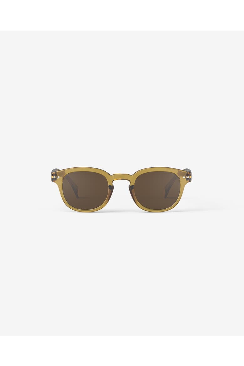 #C 47mm Square Sunglasses, Main, color, Golden Green