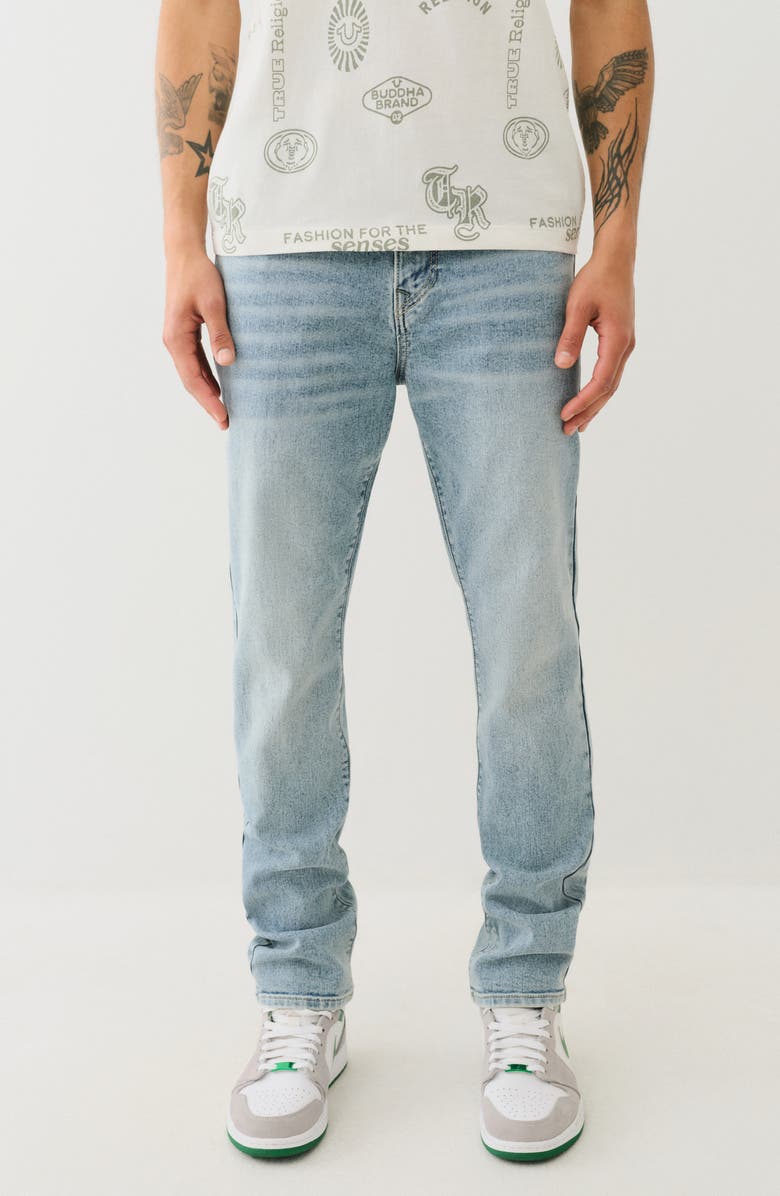 True Religion Rocco Flap Pocket Skinny Jeans, Main, color, 