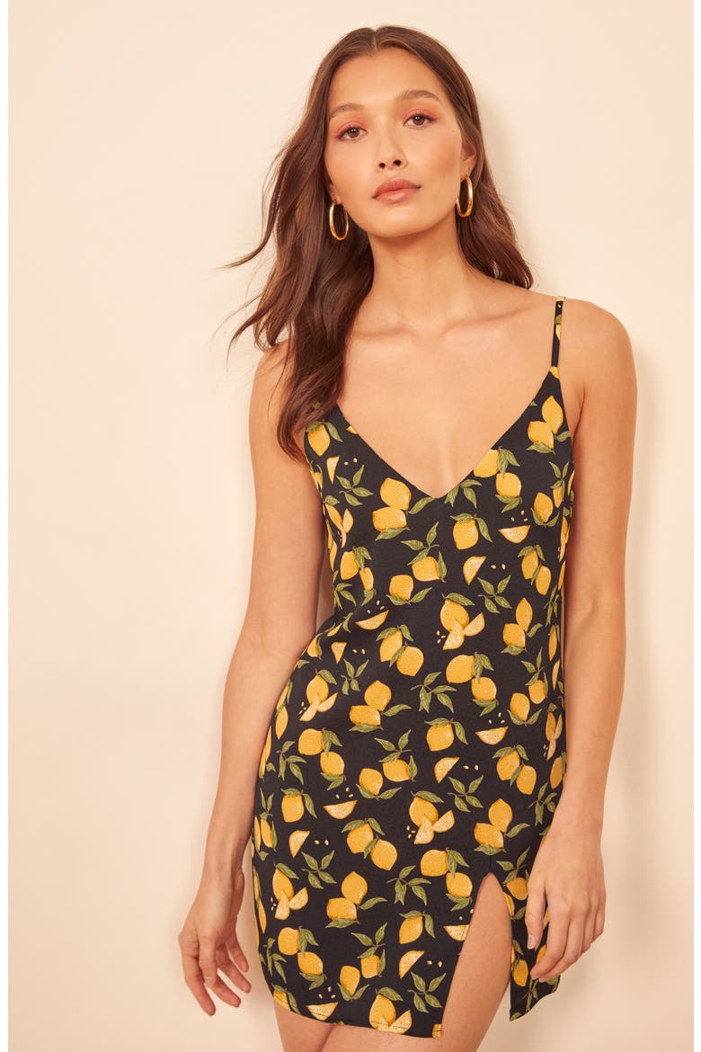 Marlowe Sleeveless Minidress, Alternate, color, LEMON DROP