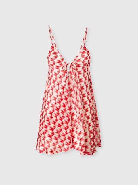 Cover-up Jumpsuit In Viscose With Floral Pattern