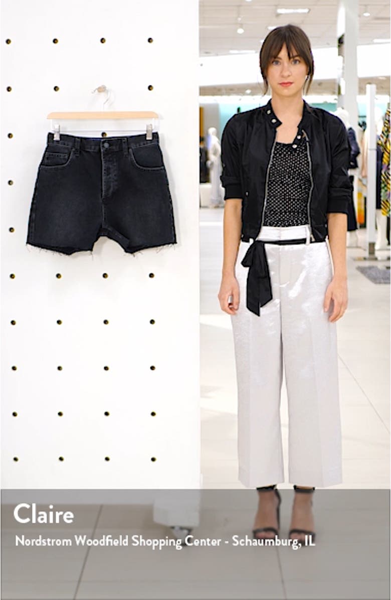 Bonnie Raw Hem Cutoff Denim Shorts, sales video thumbnail