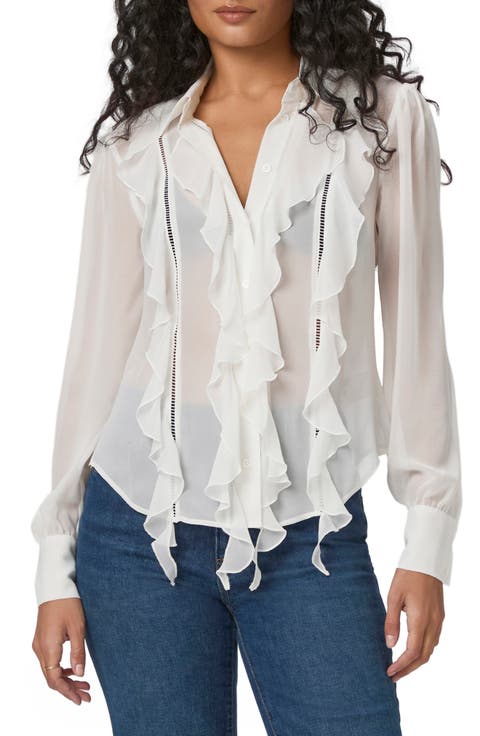 Tallulah Ruffle Silk Shirt