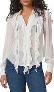 PAIGE Tallulah Ruffle Silk Shirt