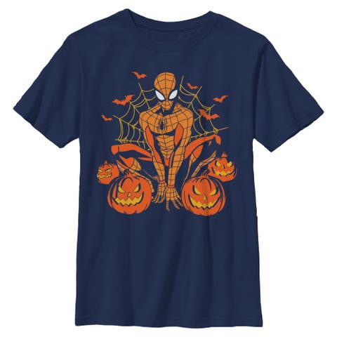 Boys' Jack-o-lantern Spideyween Short Sleeve Graphic T-shirt