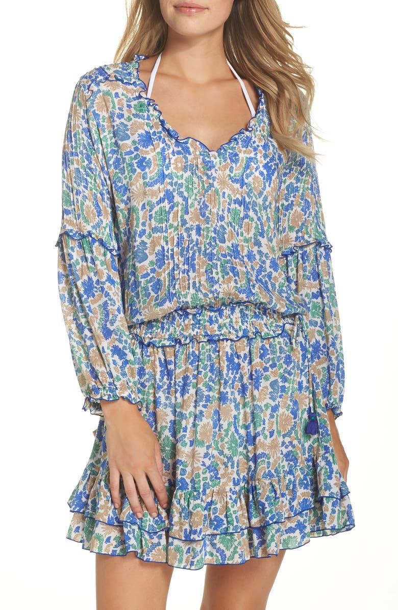 Poupette St Barth Poupette St. Barth Ilona Cover-Up Dress, Main, color,