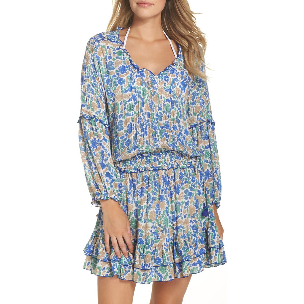 Poupette St Barth Poupette St. Barth Ilona Cover-Up Dress in Blue Yvonne  product