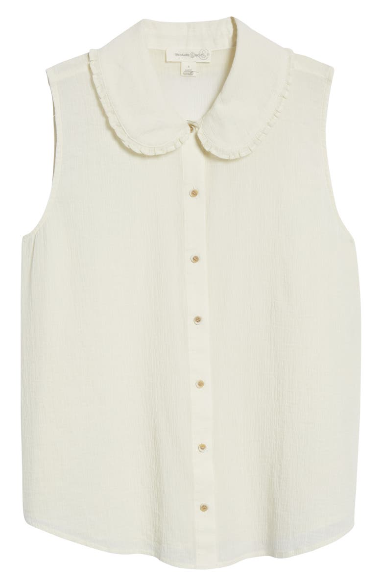 Treasure & Bond Sleeveless Button-Up Shirt, Alternate, color, 