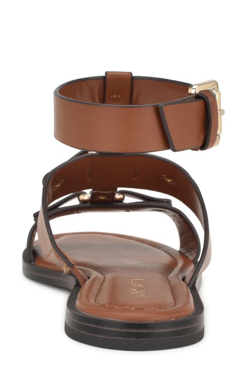 Nine West Jouise Studded Gladiator Sandal In Medium Brown 210