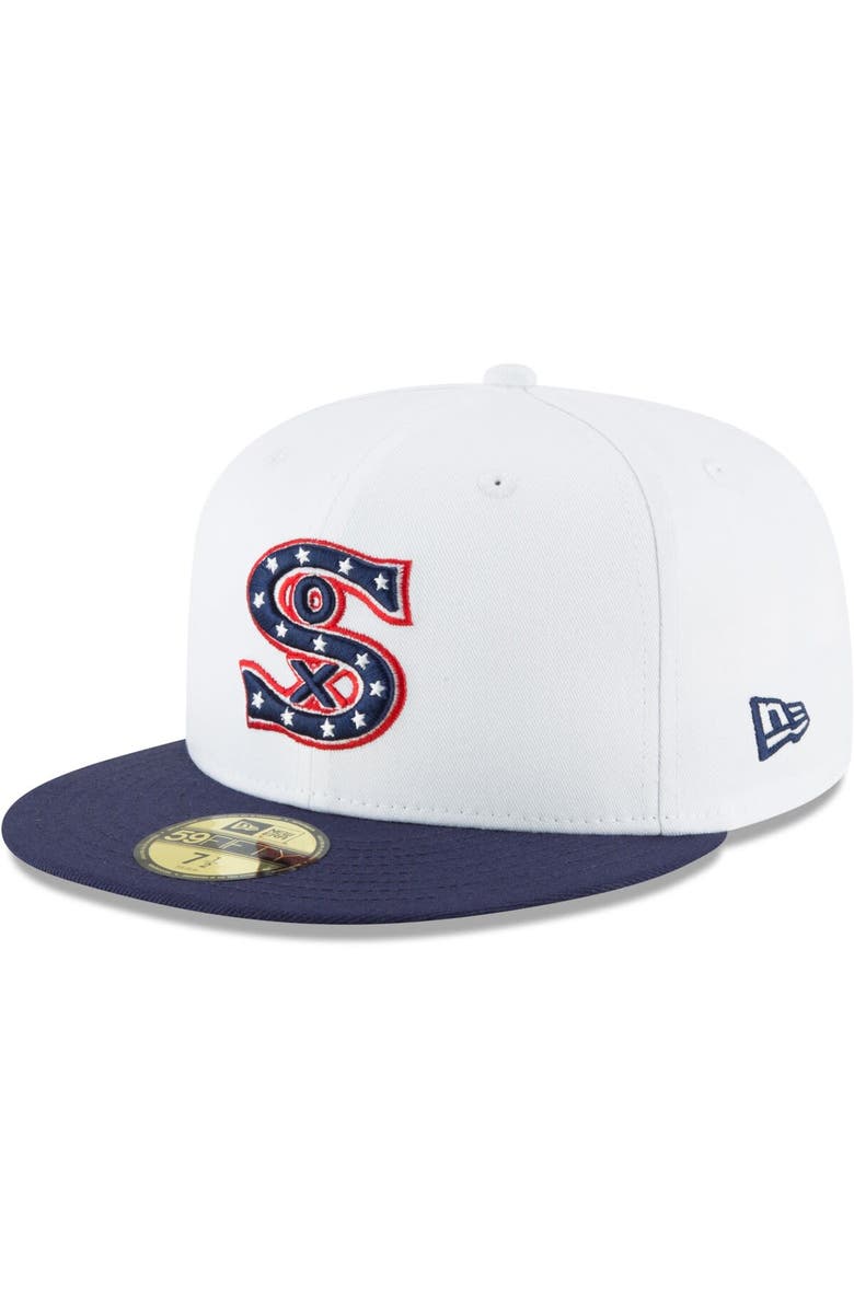 New Era Men's New Era White Chicago White Sox Cooperstown Collection Wool 59FIFTY Fitted Hat, Main, color, White
