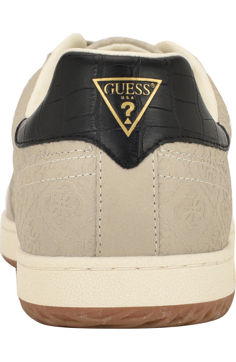 GUESS Kloane Striped Quattro G Sneaker, Alternate, color, Medium Natural Logo Multi