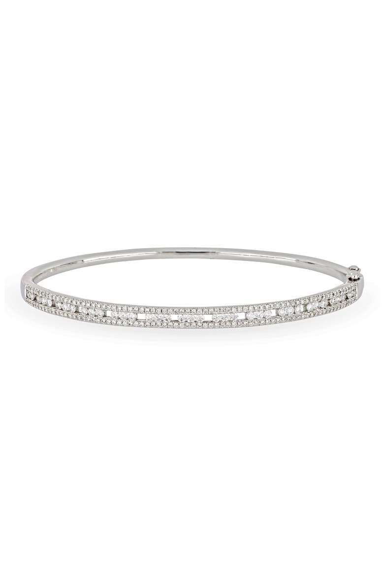 Amara Deluxe Hinge Bangle (Nordstrom Exclusive), Main, color, WHITE GOLD