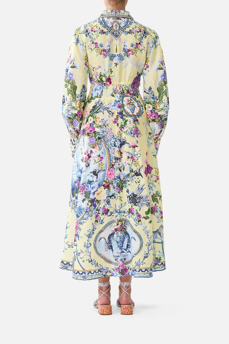 Waist Tie Shirt Dress, Alternate, color, Chinoiserie Child