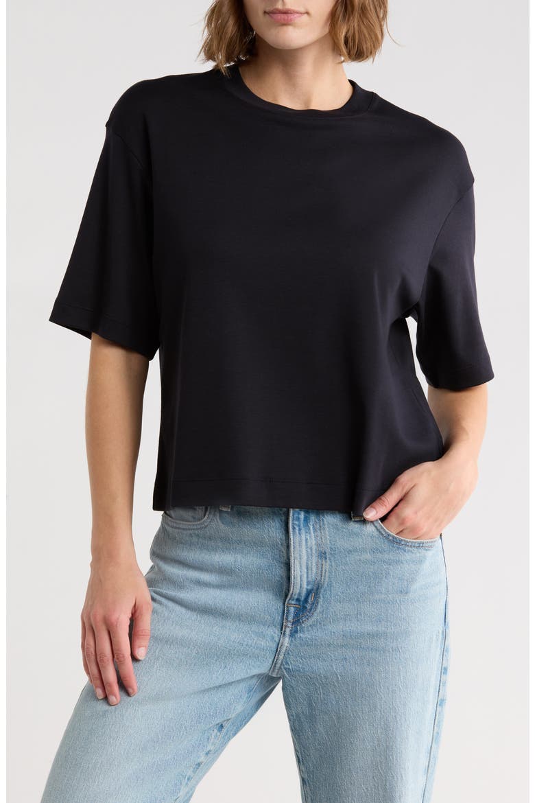 Wide Sleeve Crop T-Shirt, Main, color, COASTAL