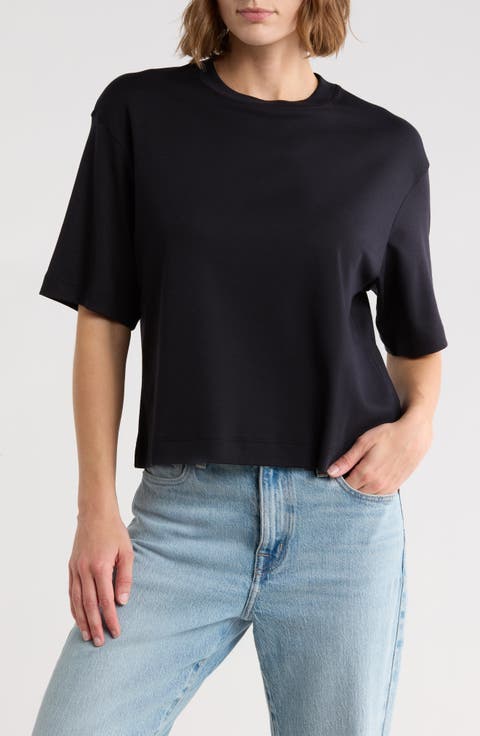 Wide Sleeve Crop T-Shirt